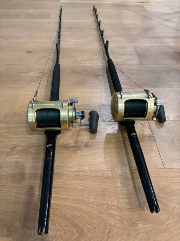 Shimano Tiagra 50W Two-Speed Reels with Crowder Two-Piece Rods